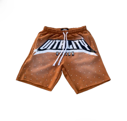 "Cocoa" Rhinestone Shorts